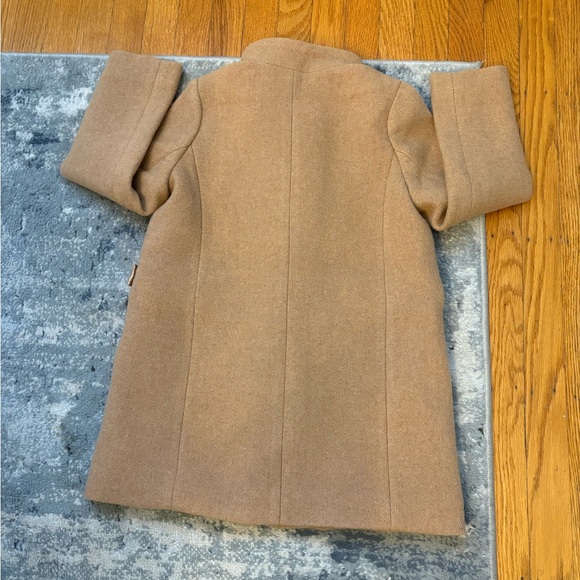 Crewcuts J.Crew Girls' wool-blend bow-pocket coat, kids 6-7, Heathered Acorn - Picture 3 of 11